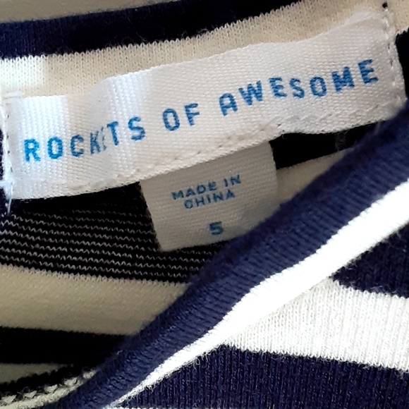 Rockets of Awesome striped ruffle skater sz 5 - Picture 4 of 4